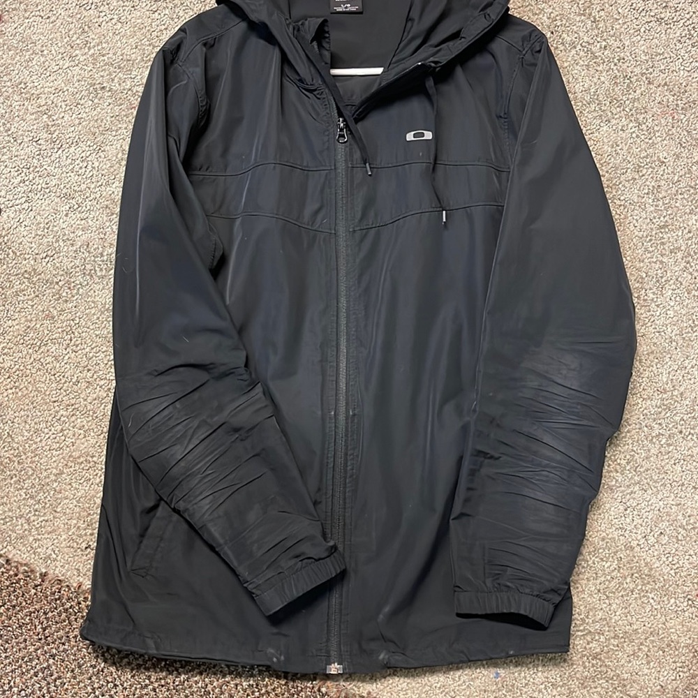 Oakley Windbreaker, Black, Size L, Good Condition